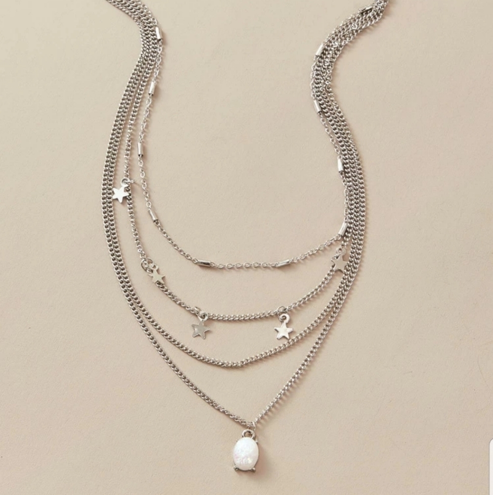 *Waverly * Layered Star Necklace - Picture 2 of 6